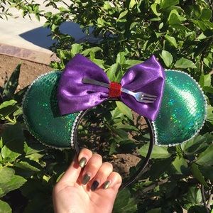 Ariel Minnie Ears - Disney Little Mermaid Inspired